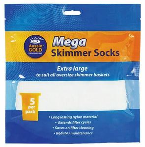 Products: Skimmer Sox Aussie Gold Mega - Pool Water Specialists