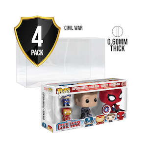 3 5 Pack Protectors: 4-Pack Civil War Pop Vinyl Protector