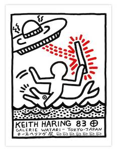 Exhibition Posters Art Prints: Keith Haring Galerie Watari 1983