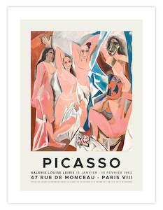 Exhibition Posters Art Prints: Picasso Galerie Louise Leiris 1962