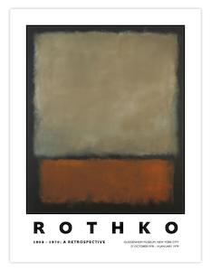 Exhibition Posters Art Prints: Rothko Guggenheim NYC 1978