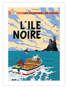 Tintin Art Prints: Tintin L'ile Noire
