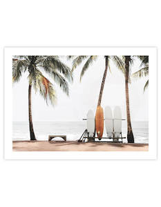 Christmas Gift Guide Wall Art Prints For Men: Surf's Up (Landscape)