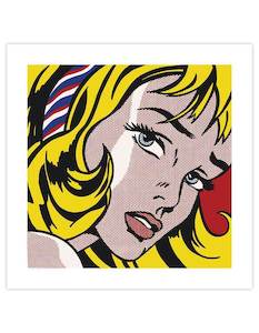 Teenage Girls Room Art Prints: Girl With Hair Ribbon