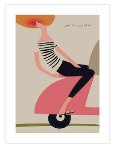 Christmas Gift Guide Art For Her: Per Lo Scooter