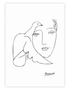 Peace Art Prints: Woman With Dove