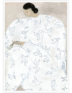 Sofia Lind Art Prints: White Flower