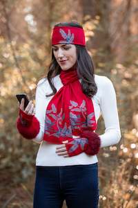 NZ Fern Design Scarf