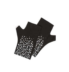 Stars Design Fingerless Gloves
