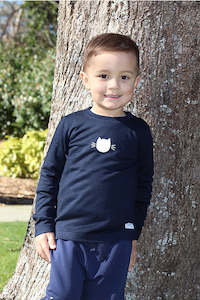 Merino Tops: Merino Top - Cat Print - MTP81