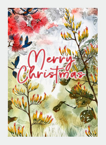 JM34 Merry Christmas Flax (Pack of 6)