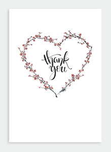 Thank You Wholesale: PR012 Thank You Wreath (pack of 6)