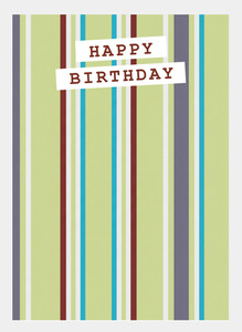 MM230 Birthday Stripes(Pack of 6)