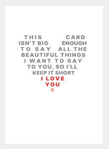 Latest Designs Wholesale: MM233 Love Heart words (Pack of 6)