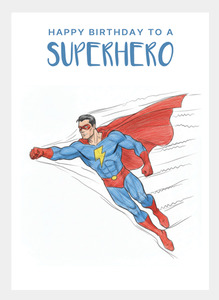 Latest Designs Wholesale: MM238 Happy Birthday Superhero (Pack of 6)