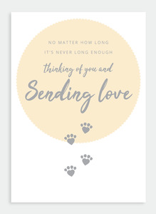 Get Well Sympathy Wholesale: MM182 Sending Love, Pet Sympathy (pack of 6)