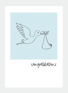 MM39 blue stork  (Pack of 6)