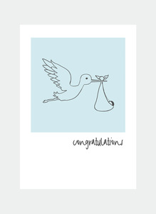 Baby Mini Wholesale: MC61 blue stork  (Pack of 6)