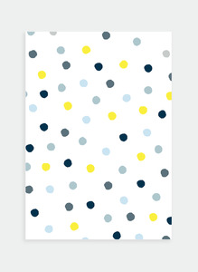 All Occasions Mini Wholesale: MC25 Blue & Yellow dots (Pack of 6)