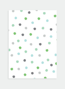 All Occasions Mini Wholesale: MC63 Green & Blue dots (Pack of 6)