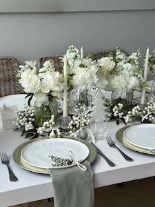 Ribbed Clear Glass Vases