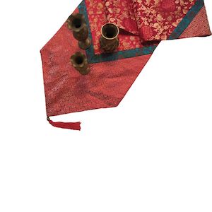 Table Runner | Red pattern