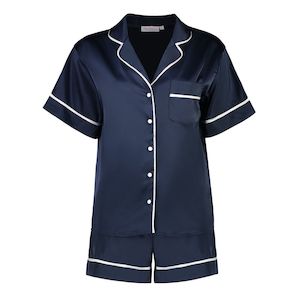 Sienna Short Satin PJs | Navy