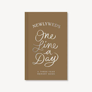All Gifts: Newlyweds: A Three Year Memory Book  | One Line A Day