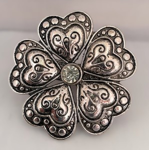 Heart Flower Scarf Buckle