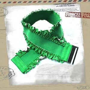 Lacey Edge Stretch Belt Green