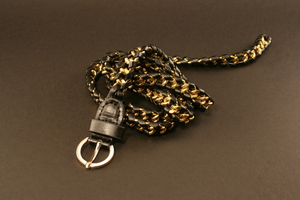 Plait Belt Black