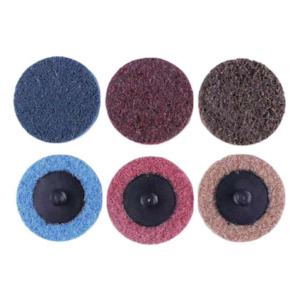 Clean Strip Discs: 1 Inch Quick Change Non-Woven Surface Conditioning Disc P60 Brown