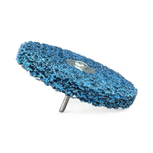 Clean Strip Discs: KM Bear 125mm Blue Strip Disc with 6mm Shaft