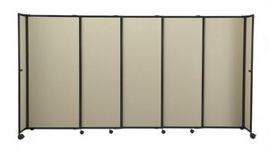 Products: Telescoping Acoustic Portable Partition (Fabric) - Portable Partitions New Zealand
