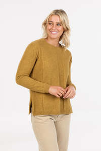 Womens: Alternate Stripe Possum Merino Sweater