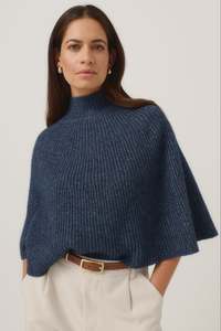 Ena Possum Merino Poncho