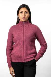 Womens: Rib Detail Possum Merino Jacket