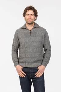 Marlborough Possum Merino Zip Sweater