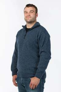 Mens: North Wester Pure NZ Wool 1/4 Zip Jumper