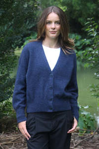 Lothlorian Knitwear: Prime V-Neck Possum Merino Cardigan