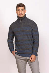 Noble Wilde: Artisan Half Zip Possum Merino Sweater