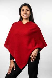 Moss Stitch Possum Merino Poncho - Trilogy