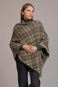 Ponchos: Tartan Possum Merino Poncho