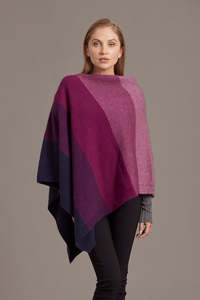 Ombre Possum Merino Poncho