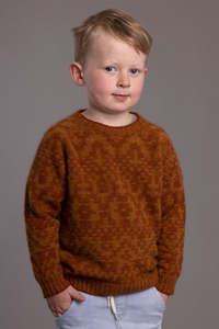 Kids: Children's Fair Isle Possum Merino Sweater