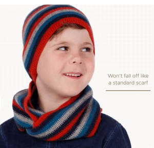 Kids Striped Loop Scarf