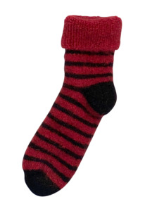 Striped Possum Merino Baby Socks