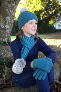 Child's Possum Merino Cottontail Scarf