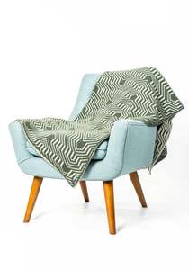 Geometric Patterned Possum Merino Throw