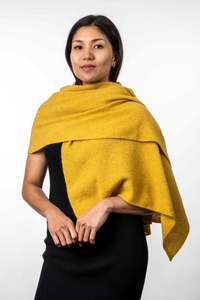 Wraps Capes Ponchos: Lightweight Moss Stitch Possum Merino Wrap